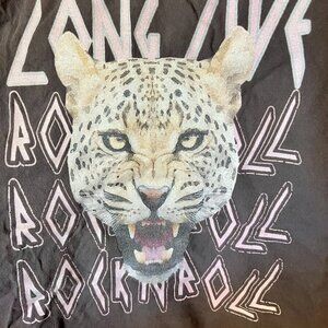 Pebby Forevee - Long Live Rock N Roll Leopard Tee - XL